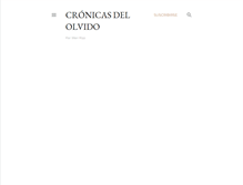 Tablet Screenshot of cronicasdelolvido.com